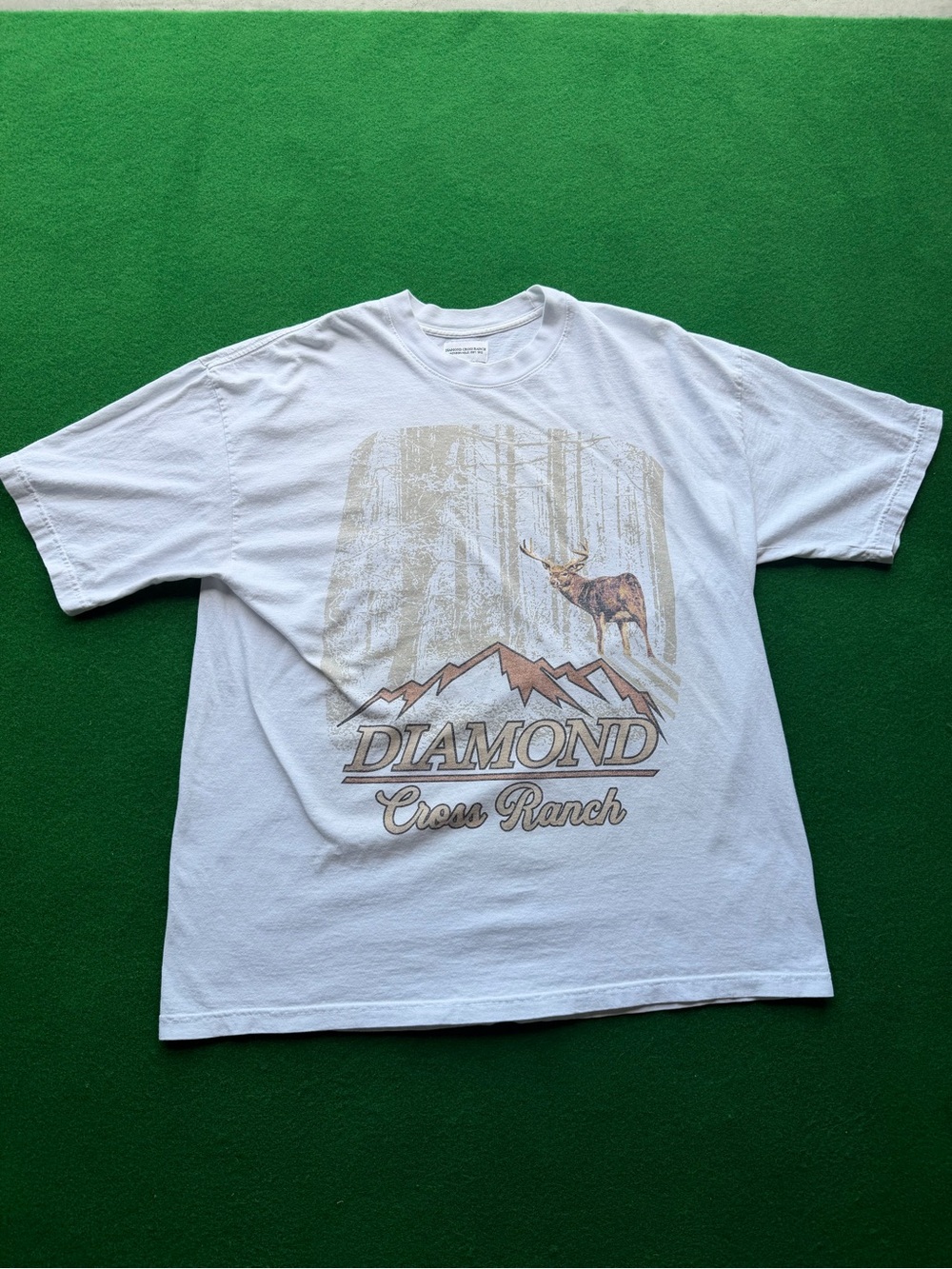 Men’s XL Limited Edition Diamond Cross Ranch Buck Graphic T Shirt